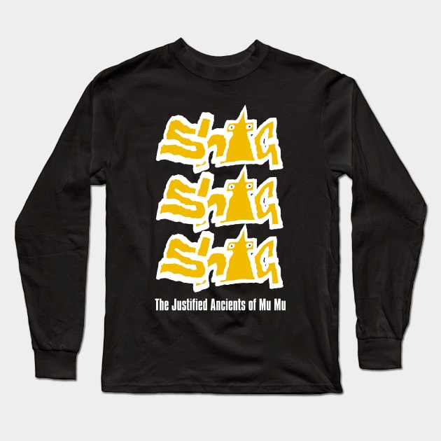 Shag Shag Shag - KLF (Reverse colour way) Long Sleeve T-Shirt by Stupiditee